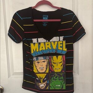 Marvel Kids' Black Graphic T-Shirt
